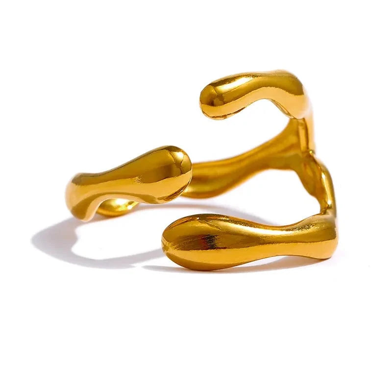 Golden Eagle Claw Ring